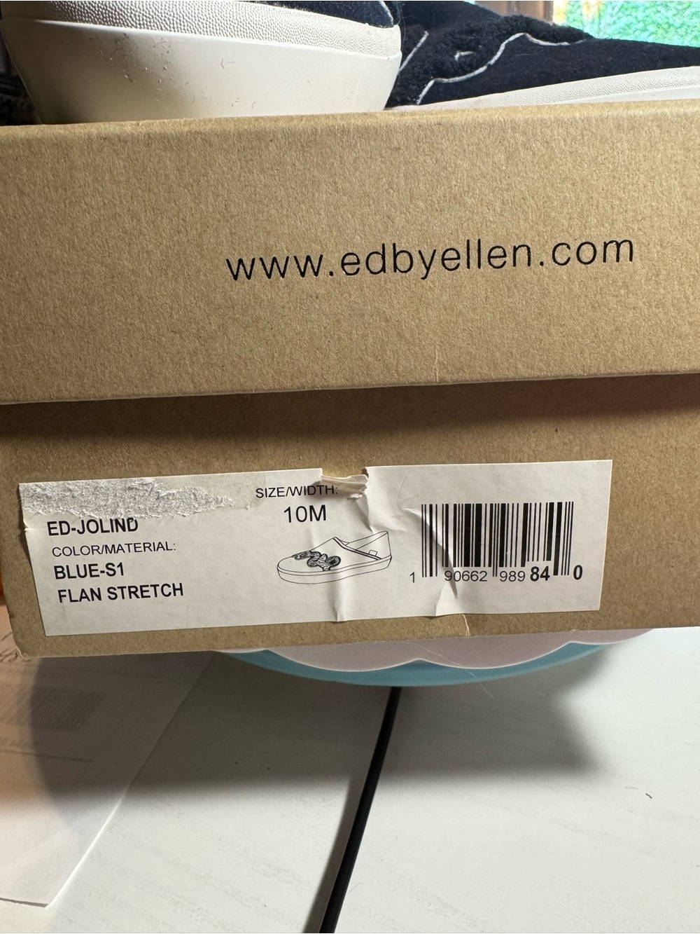 Ellen Degeneres Navy Joland Sneaker with Script Appliqué “Love” NIB - Picture 2 of 12